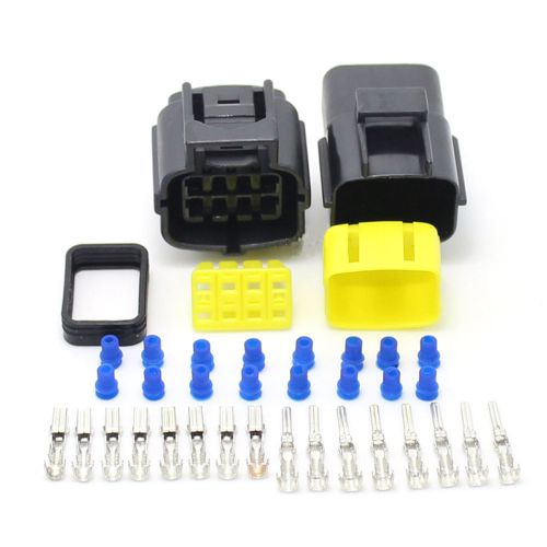 One set waterproof auto 8 pin way electrical wire cable connector plug useful