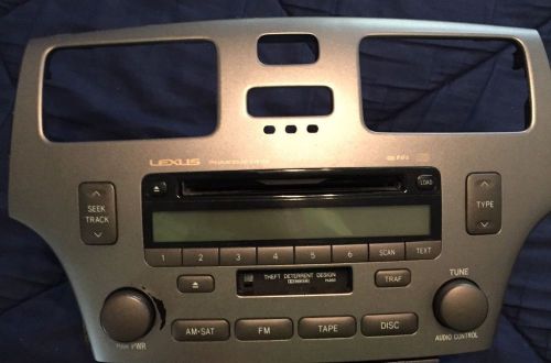 2006 lexus es330 pioneer 6 disc cd player radio cassette receiver for parts only