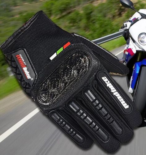 Carbon fiber protective motorcycle riding mtb cycling bike touchscreen gloves