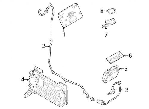 Ford oem gps navigation system antenna cable de9z14d202a image 3