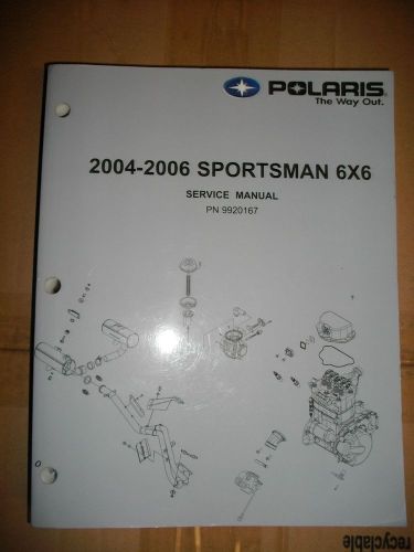 Oem 04-06 polaris sportsman 6x6 service manual #9920167