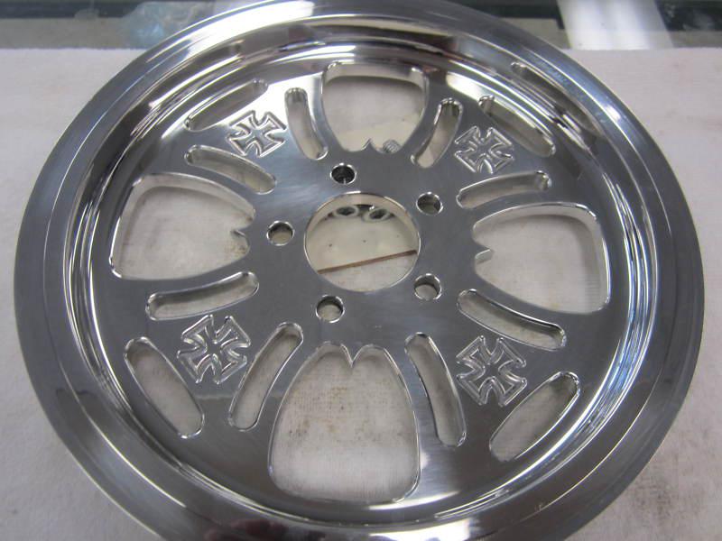 Harley davidson polished aluminum rear drive pulley 70 tooth 1 1/2" new