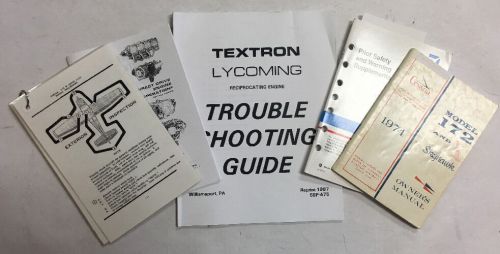 1974 172/skyhawk owners manual/safety book/checklist/lyc ops &amp; trouble guide