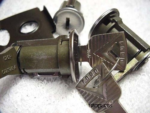 Nos 61 62 63 64 ford galaxie ignition &amp; door locks with ford keys