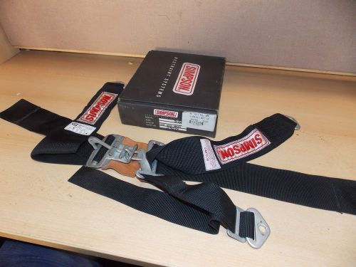 Simpson pro series g-force racing harness safety seat belts black estate sale !!
