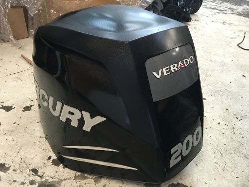 2009 mercury verado 200 hp 4 stroke outboard engine top hood cowl freshwater
