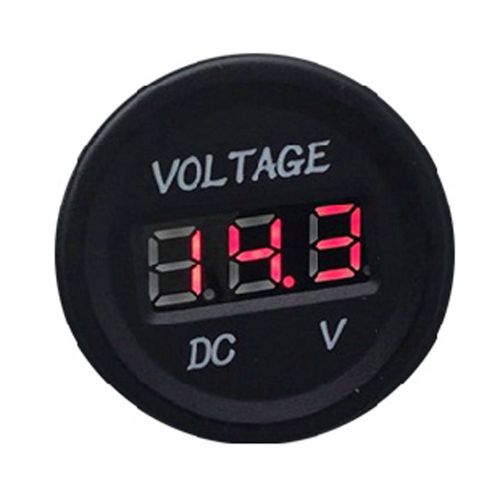 12v waterproof car motorcycle red led digital display voltmeter monitor sales