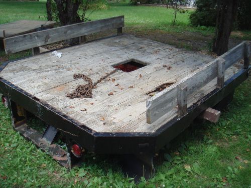 1960&#039;s ford pick up stake flatbed 8 ft x 8ft bed w/ tool box