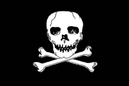 Jolly roger  boat flag 12&#034;x18 &#034; buy one get one free! -w/grommets,outdoor