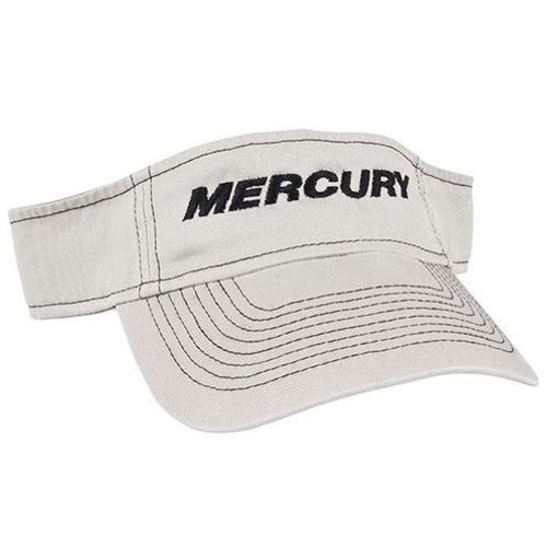 Mercury marine 100% cotton twill contrast stitch visor stone