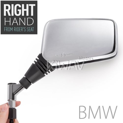 Mirror big rectangle brick chrome 10mm 1.5 pitch right hand x1 for bmw r12s