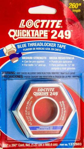 Loctite blue 249 thread locker 1/2 x 24 in roll p/n 1372603