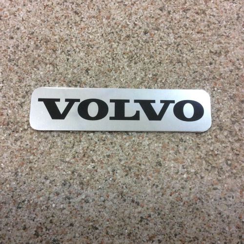 Volvo aluminum car sticker size 3.15&#034;x0.78&#034;(80x20 mm) thickness 0.02&#034;