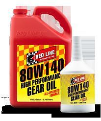 Red line synthetic oil 80w140 gear oil, case of 12 quarts