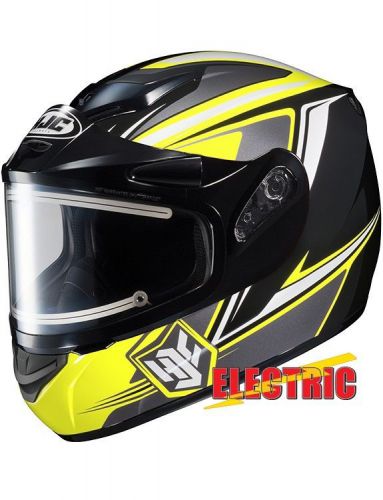 Hjc cs-r2 seca snow helmet w/electric shield yellow/black