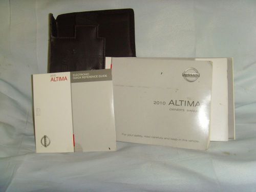 2010 nissan altima owners manual warranty and reference guide and case