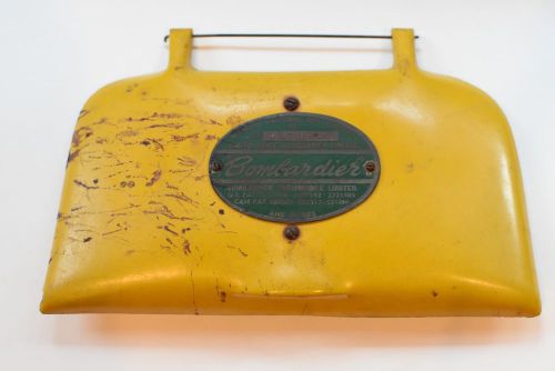 1965 antique ski-doo bombardier serial number green tag plate &amp; glovebox