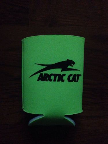 Arctic cat can koozie cooler neon green team arctic