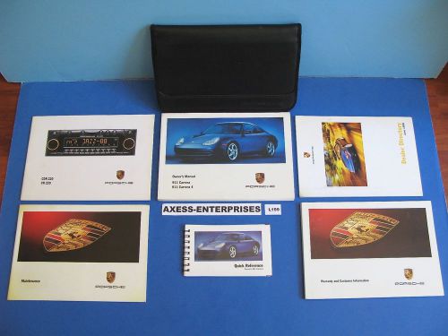 00 2000 porsche 996 911 carrera c2 c4 owners manuals drivers book pouch set l199