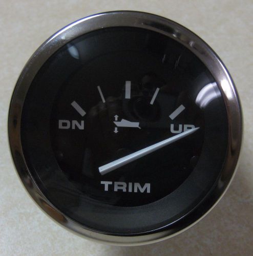 Teleflex hurricane series w/ ss bezel boat trim gauge 61255 for mercury