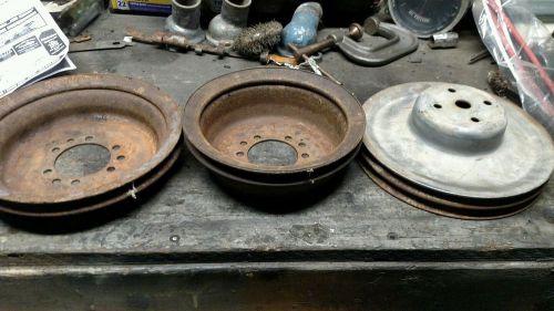 1965 65  original gm pontiac gto lemans 389 a/c pulleys tri power 4speed