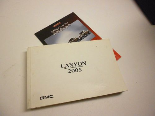 2005 gmc canyon owners manual  sle slt z-71 4x4