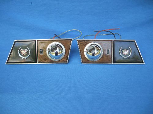 Cadillac brougham seville limousine  rear courtesy reading lamps lights 1979