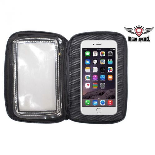 Motorcycle waterproof magnetic smart phone &amp; gps holder tank bag