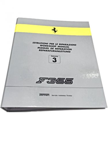 Ferrari f355  workshop repair manual vol. # 3 empty binder 0144/97