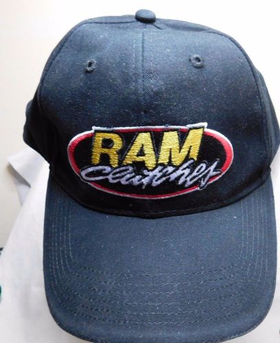 New / ram clutches ball cap by n-line / adjustable velcro / black w/ram logo/