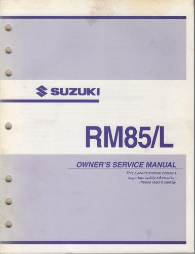 2004 suzuki motorcycle rm85/l, p/n 99011-02b79-03a owners service manual (114)