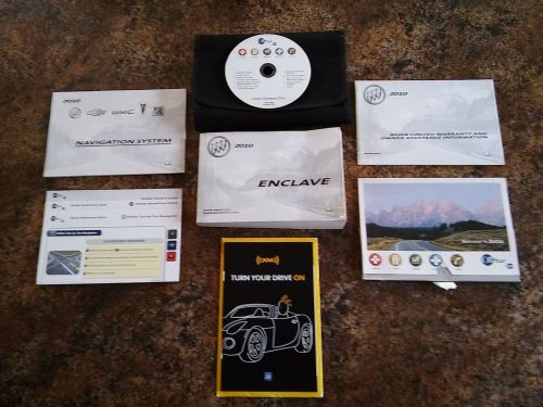 2010 buick enclave owners manual w/ case &amp; navigation manual &amp; onstar cd - #e