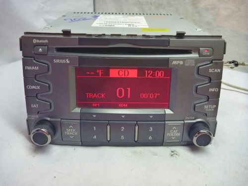10 11 kia soul oem radio mp3 cd player bluetooth sirius 96150-2k206alk bulk 702