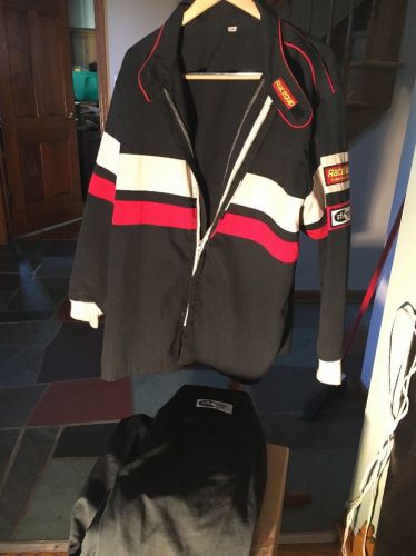 Vtg 80&#039;s racequip racing coat jacket sfi certified 3-2a/1 2 xl pants xl