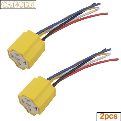 2pcs 5-pin connector socket harness ceramic plug for relay, heavy duty adapter