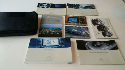 S-class sedan 05 2005 mercedes benz owners comand operators manual with case.