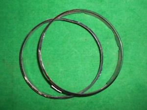 Austin-healey 100 / 3000 used original pair of 7&#034; headlight retainer rings wide