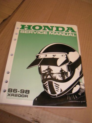 Honda oem 86-87 xr250r service manual part # 61kt101