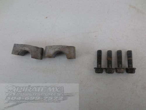 Yamaha 350 raptor handlebar handle bar mount clamps 7/8 yfm350s #20 2005