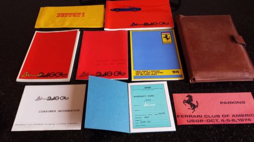 Ferrari dino 246 gts owner manual package