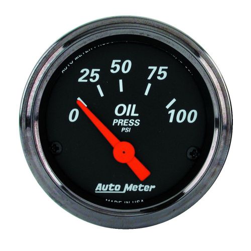 Autometer 1427 designer black oil pressure gauge