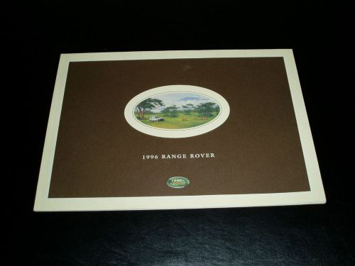 1996 range rover land 4.0 se 4.6 hse sales brochure dealer literature 28 page