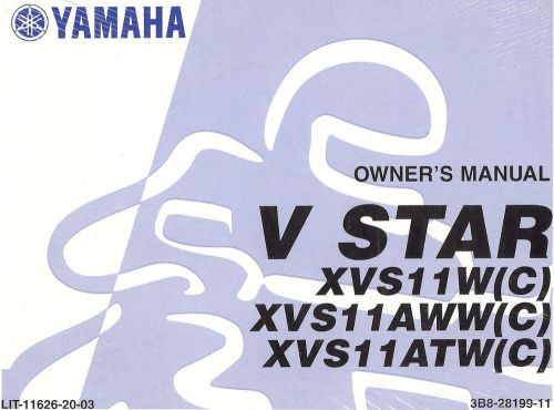 2007 yamaha v-star 1100 owners manual -vstar-classic-custom-silverado-dragstar