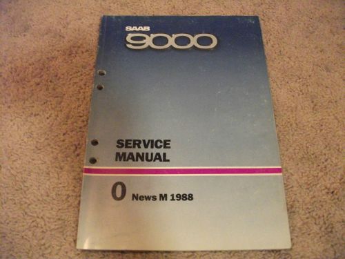 1988 saab 9000 news service manual