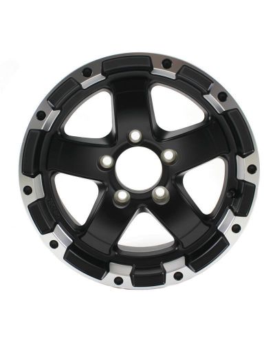 14x5.5 5-lug on 4.5" aluminum t08 trailer wheel - t08-45545mbml-wa4t84