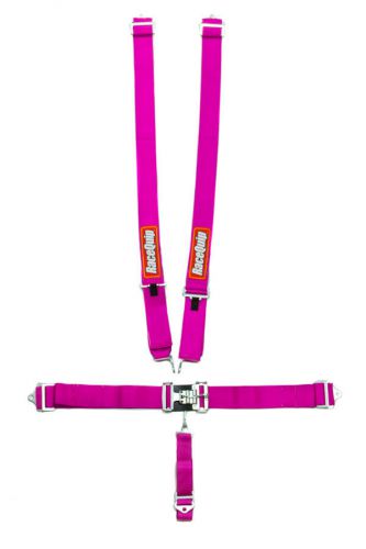 Racequip harness racing seat belts 5pt pink bolt-in or wrap sfi 16.1 #711081
