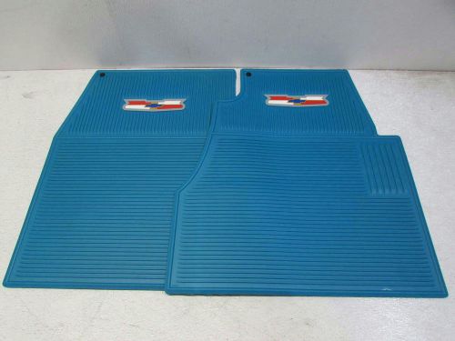 Danchuk 4pc. 1955-1957 chevy logo floor mat set 1325