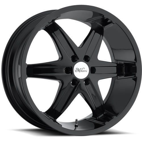 446-2965gb18 20x9 5x4.5 (5x114.3) wheels rims black +18 offset alloy 6 spoke