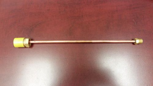 12" copper pigtail  propane lp 1/4" mpt x pol extension for regulator connection