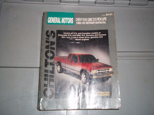 8141 chiliton gm s10 pickup gmc s15 pickup 1992-1993 repair manual